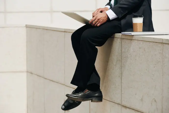 Step into sophistication with these tailored men’s formal pants, crafted for a sharp, refined look. Made from a premium suiting fabric blend, these trousers feature a flat front, slim fit cut, and a wrinkle-resistant finish — perfect for business meetings, office wear, or formal occasions. The image shows neatly stitched side and back pockets, a smooth waistband with belt loops, and a clean hem that pairs effortlessly with dress shoes or loafers. Designed to offer both comfort and class, these formal trousers are a must-have staple in every professional wardrobe.  Available in timeless shades like black, grey, navy, and beige.